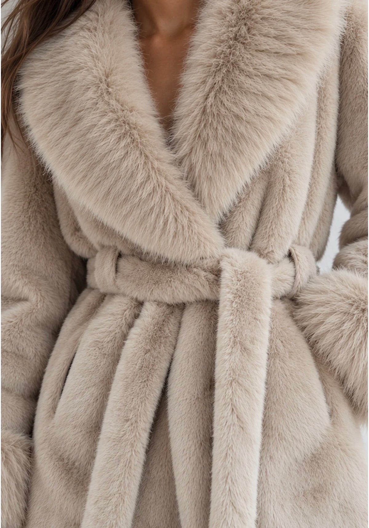 CHAQUETA PELO BEIGE