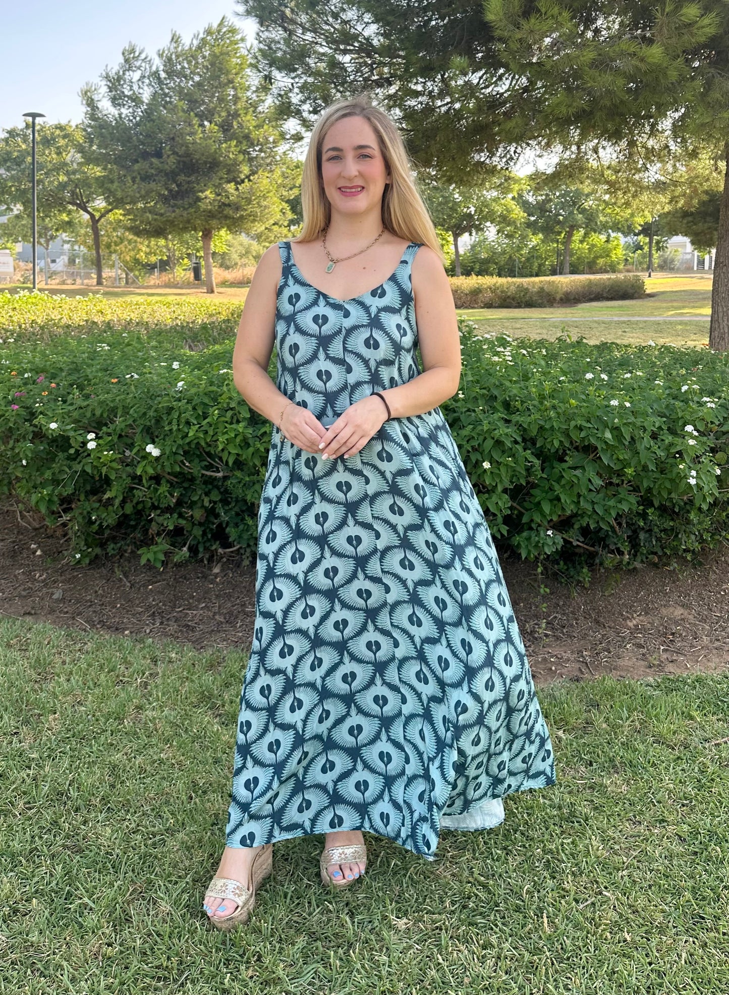 VESTIDO TURQUESA