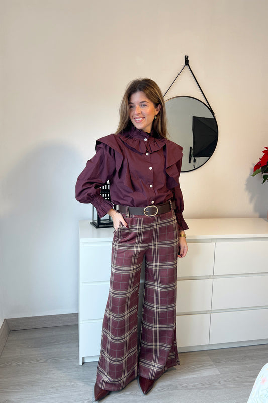 PANTALÓN ANTE BURDEOS