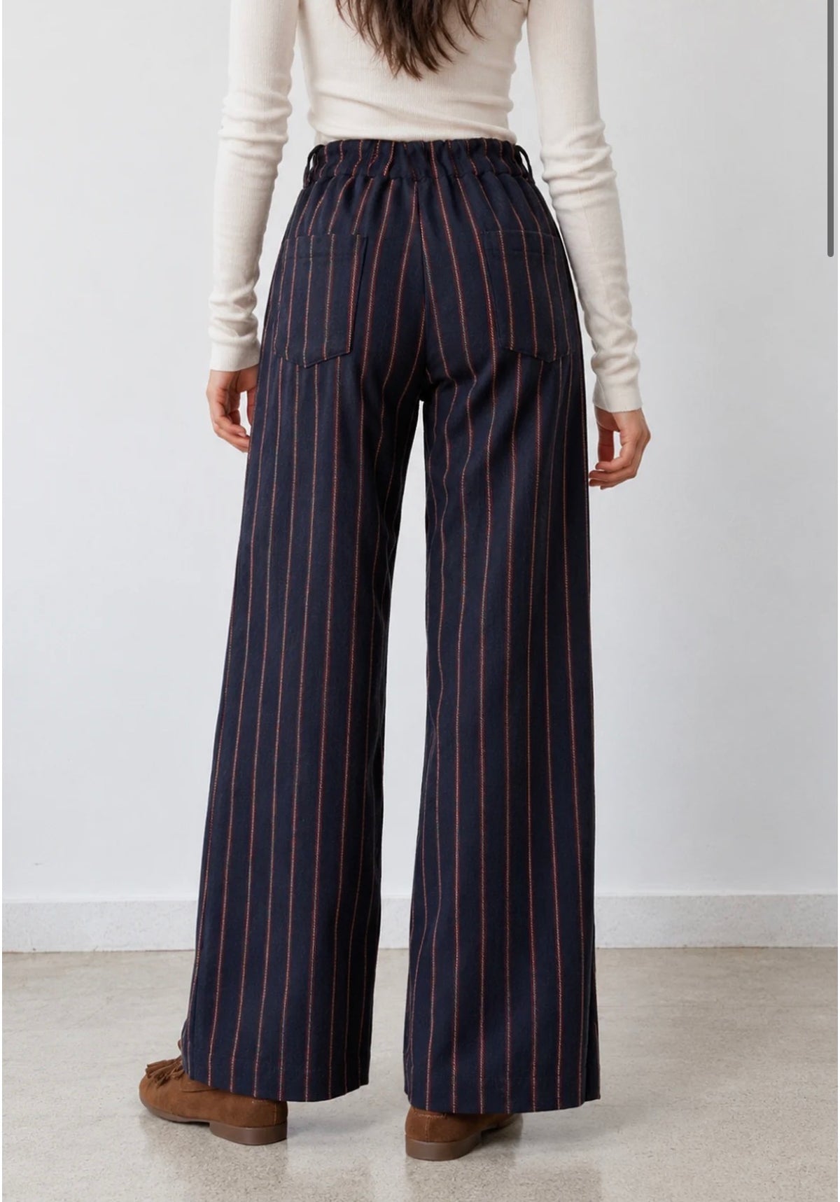 PANTALÓN RAYAS TACHUELA Azul