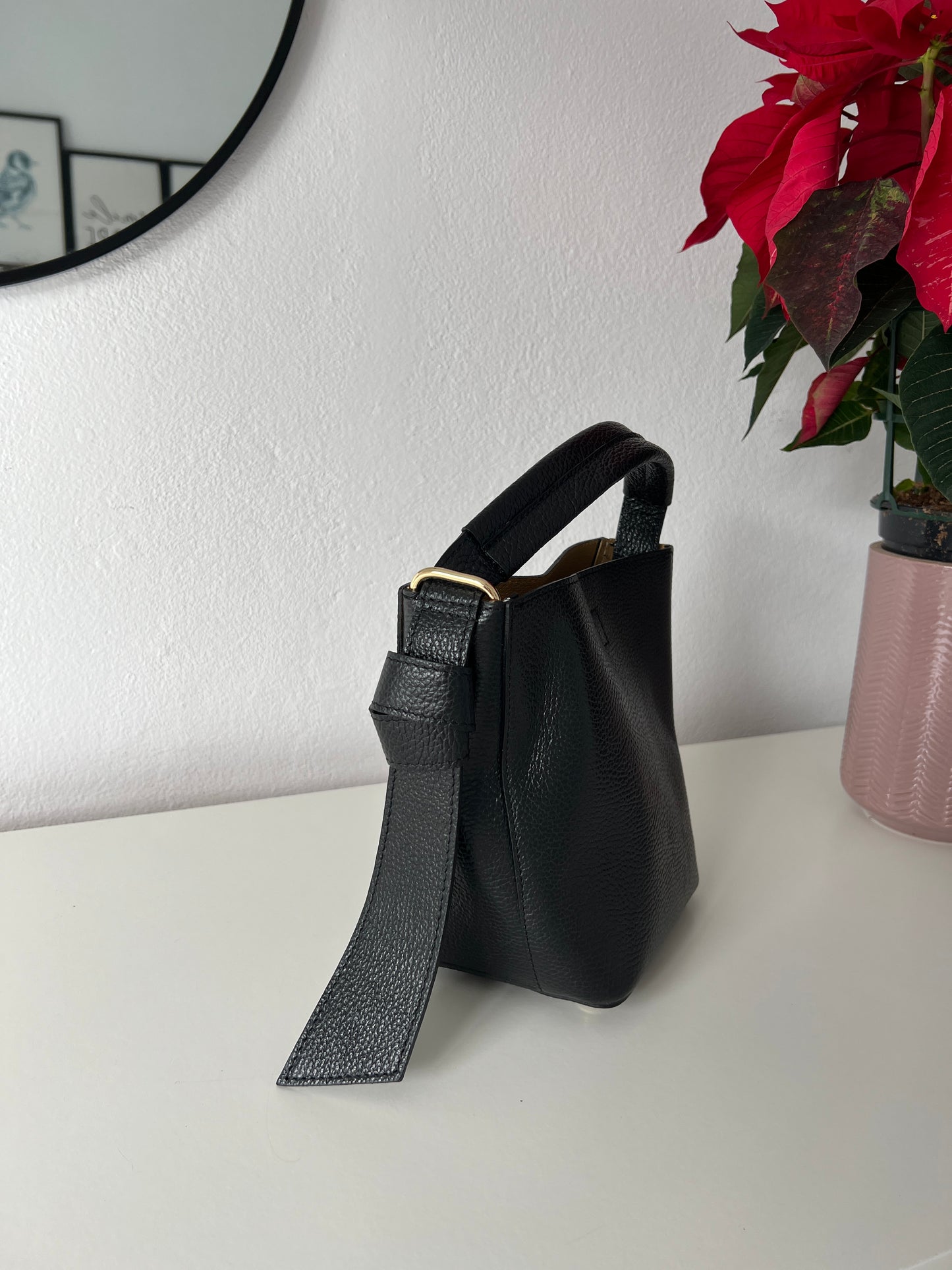 BOLSO PIEL BOMBONERA