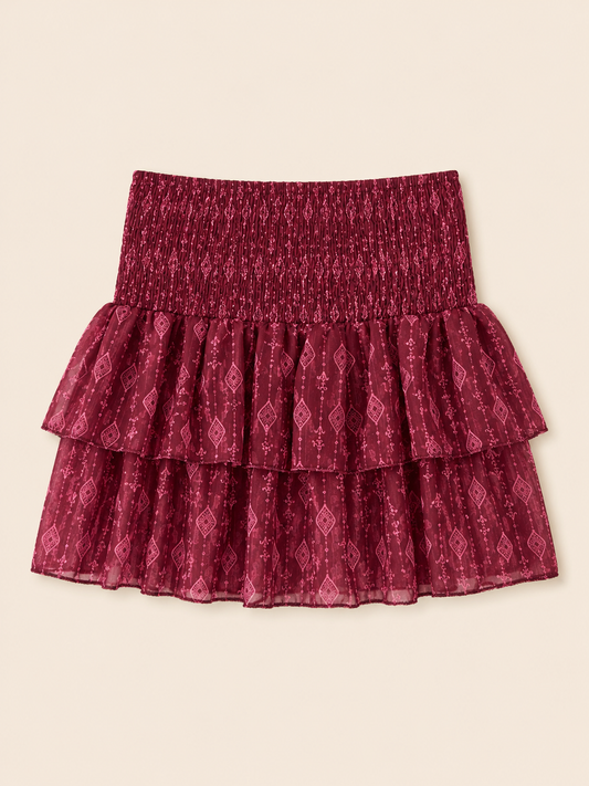 FALDA PANTALÓN BERENJENA