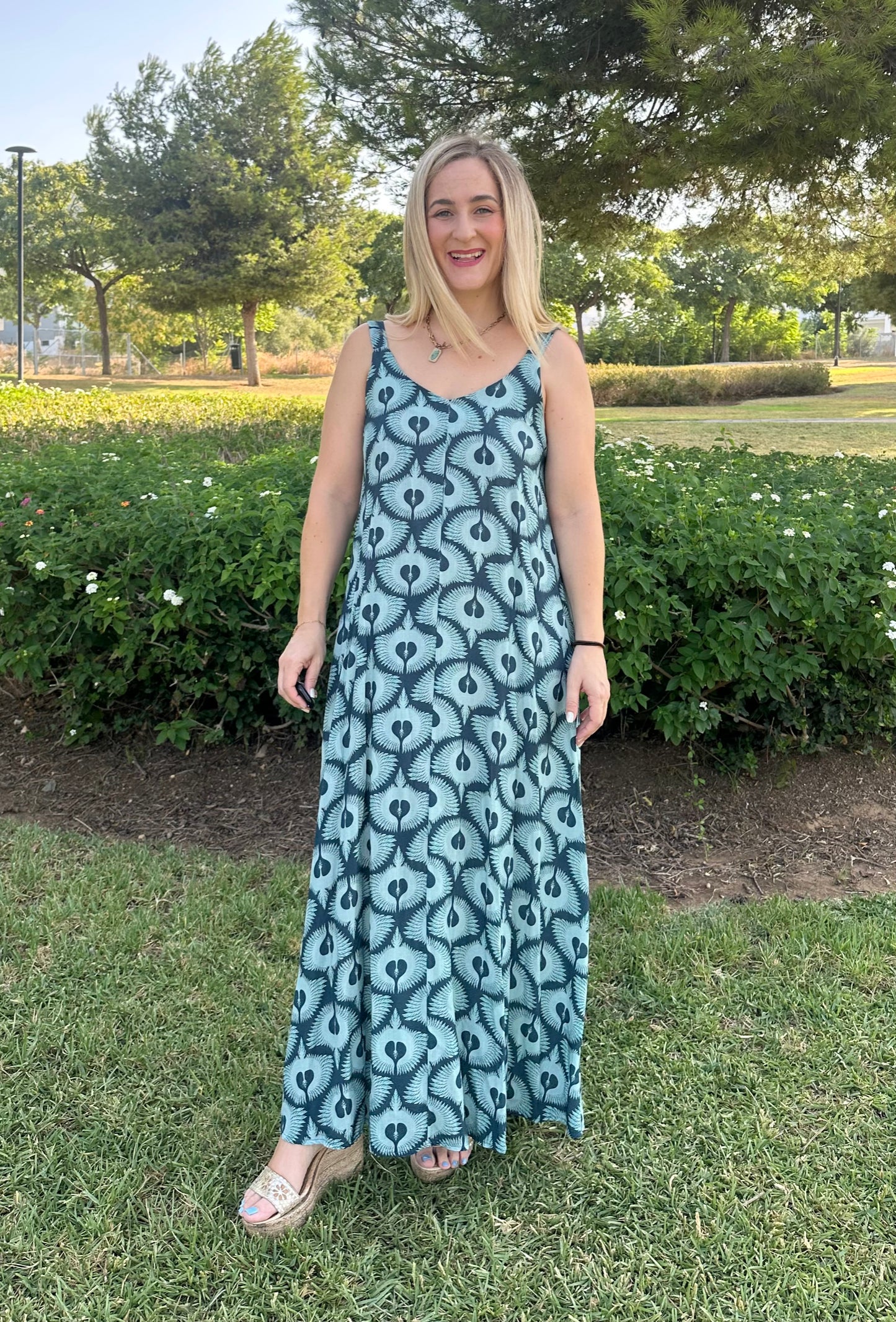 VESTIDO TURQUESA