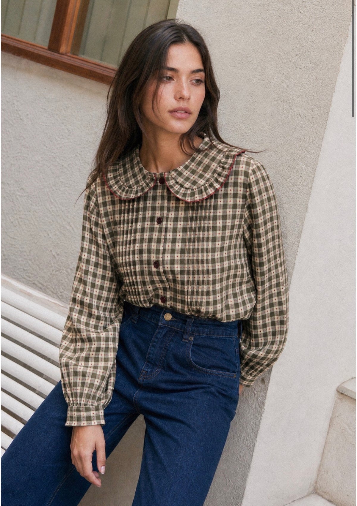 CAMISA CUELLO BEBÉ VERDE