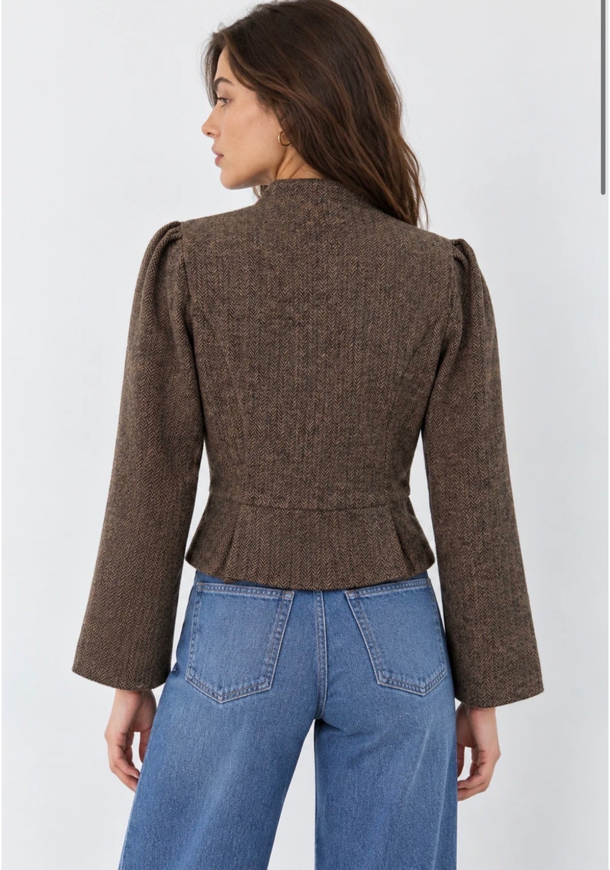 CHAQUETA MARÍA MARRON