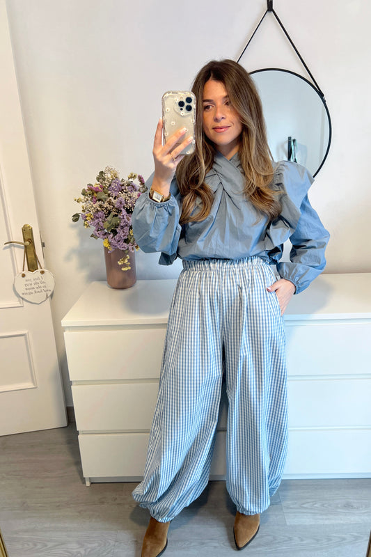 PANTALÓN VICHY AZUL