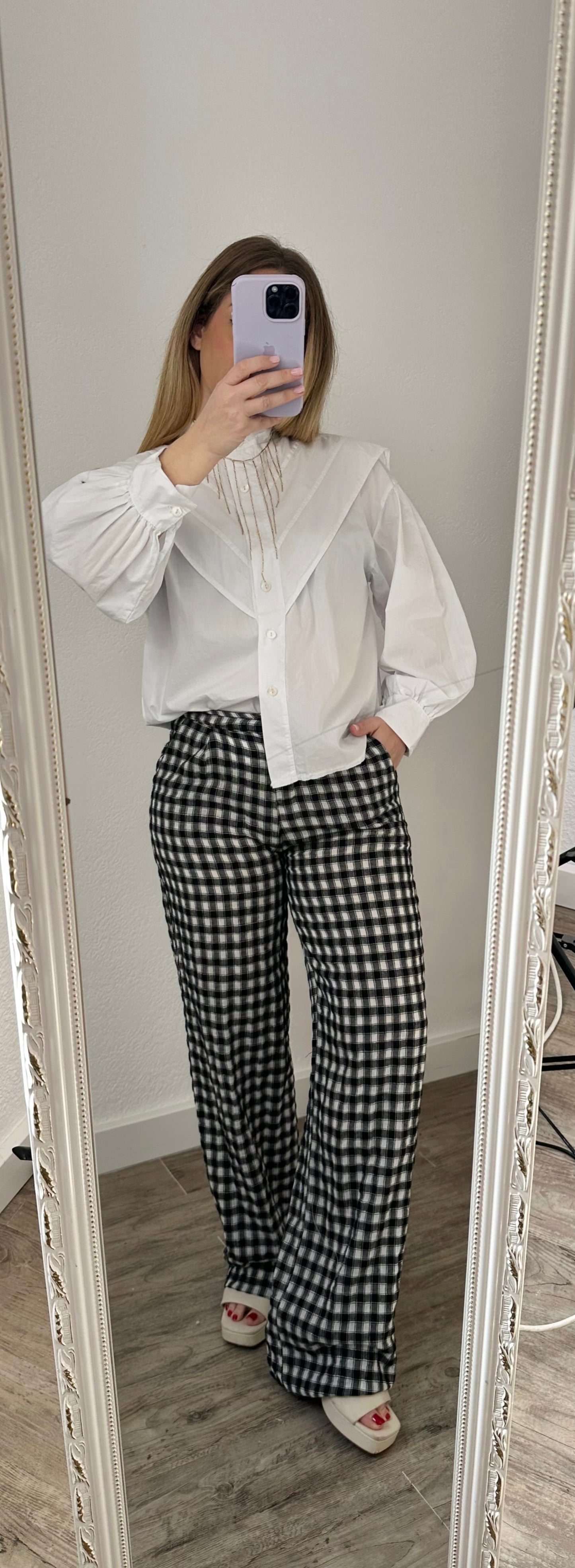 PANTALÓN VICHY NEGRO