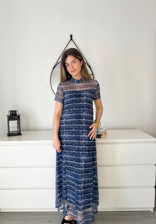 VESTIDO AZUL TUL