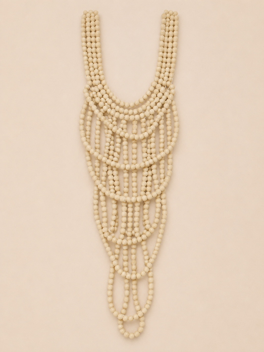 COLLAR MADERA BEIGE