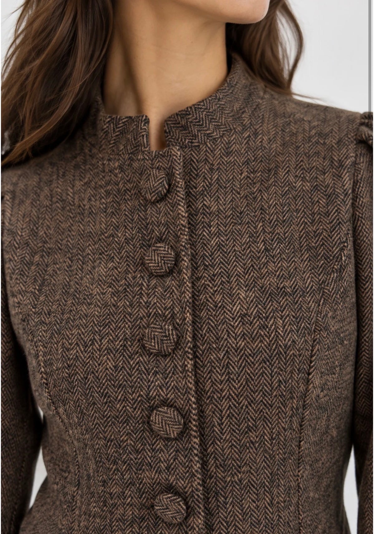 CHAQUETA MARÍA MARRON